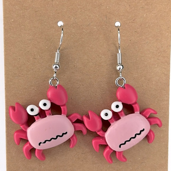 Fashion Jewelry Jewelry - Cute Beach Crab Resin Dangle Earrings